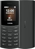 Nokia 105 4G Edition (2023) Dual-SIM-Handy, 1,8 Zoll Display, 1450 mAh Akku, 48 MB RAM, 128 MB ROM,...