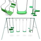 HyperMotion 6-Personen-Schaukel für Kinder 3+, Gartenschaukel mit 2 klassischen Schaukeln,...