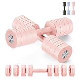 MERACH Hanteln, kurzhanteln 2er Set Verstellbar, 4 in 1 Hanteln Frauen set, 1-4KG Gewichte...