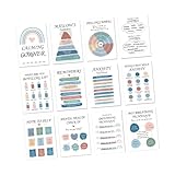 12 Blatt Beruhigende Eckposter 25 4 X 35 6 Cm Poster Zur Psychischen Gesundheitsberatung...