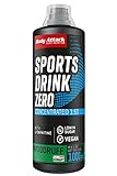 Body Attack Zero Sports Drink, Woodruff / Waldmeister, 1x 1000 ml / 200 Portionen - Made in Germany...