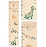 KIDSMOOD - Messlatte Kinder Holz personalisiert Mit Namen für Baby- & Kleinkinderzimmer - Messlatte...