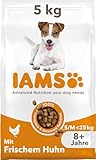 IAMS Senior Hundefutter trocken mit Huhn - Trockenfutter für ältere Hunde ab 8 Jahre, geeignet...