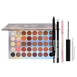 Augen Make-up Set All-in-One, 40 Farben Lidschatten Palette, Mascara, Eyeliner, Augenbrauenstift &...