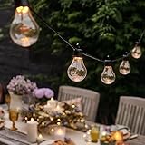 Lights4fun Core Connect 10er LED Party Lichterkette warmweiß 5m klare Kugeln inkl. Netzstecker...