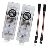 Anrbb Autotür LED Projektorlicht, 2 Stück Auto Logo Türbeleuchtung mit LED, Autotür licht...