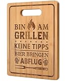 Grill Geschenk Für Mann, Bambus Schneidebrett