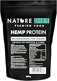 Nature Diet Hanfprotein | 500 g | Pflanzliches Proteinpulver | Reich an Ballaststoffen | Vegan,...