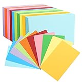 600 Stück Moderationskarten, 12.7 * 7.6cm Karteikarten Lernkarten Blanko DIY Papier Karten für...