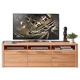 NATURE ONE TV-Lowboard in Kernbuche teil-massiv FSC-zertifiziert - Moderner TV Schrank mit viel...