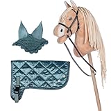 Brama West HKM Hobby Horse Set – Steckenpferd + Premium Decke & Fliegenhaube – Perfekt für...