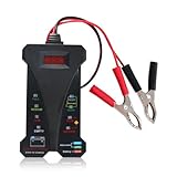 Aumotop 12V Digitaler Batterietester, Schnelle Messwerte für Auto, E-Scooter, SUV, Motorrad,...