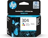 HP 304 (N9K05AE) Original Druckerpatrone Farbe für HP DeskJet 26xx, 37xx, HP ENVY 50xx ,Standard...