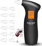 RUTIDA Alkoholtester, Alkoholmessgeräte Polizeigenau mit 12 Mundstücken, Professioneller Alkohol...