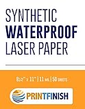 Printfinish Synthetisches Laserpapier, 8,5 x 11, wetterfestes Kopierpapier, 305 mm x 457 mm, 11 mm...