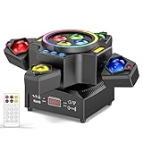 150W Moving Head Bühnenlicht Strahl, RGBW LED 4 Lampenarm Wash Spotlight mit Fernbedienung Gold...