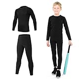 TBoonor Thermounterwäsche Kinder Skiunterwäsche Set Sport Funktionsunterwäsche Jungen...