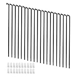 goucrro Fahrradspeichen für Elektrofahrrad, E-Bike, Dreirad, 12G, 2,5 mm, Stahl, 131 mm-298 mm, mit...
