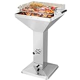 Trichtergrill, Holzkohlegrill edelstahl, Portable Campinggrill ，Familiengrill, strandgrill,3-fach...