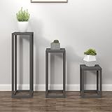 LVHUIDEH 3-teiliges Set Pflanzenständer Blumenhocker Blumentopfhalter Platzsparender Pflanzenhocker...