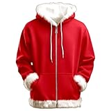 Generisch Modisches Kapuzen-Sweatshirt gemütlicher Fleece-Pullover lässig lockere Passform...