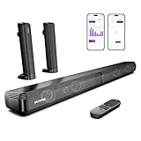 ULTIMEA 2.2 Soundbar für TV Geräte, Teilbare 2-in-1 Soundbar für Fernseher, TV-Lautsprecher mit...
