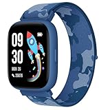 BIGGERFIVE Smartwatch Kinder, 1,8' Smartwatch Uhr Schrittzähler, Schlafmonitor, 24/7 Puls,...