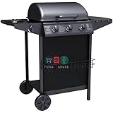 tepro Gasgrill Hampton 3, 3 Brenner mit je ca. 2,9 kW Leistung, 1 Seitenbrenner mit max. 2,3 kW...