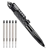 Regerly Tactical Pen, 1 Stück Taktischer Kugelschreiber Multifunktional Aluminium mit Glasbrecher...