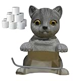 Toilettenpapierhalter Katze | Toilettenpapierhalter Katze | niedlich für Rolle, Wandspender –...