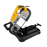 Hoteche 1100W Portable Bandsäge | Kupferdrahtmotor, Sägeblattgeschwindigkeit 0.7-2.4m/s, in Zwei -...