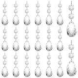 Belle Vous Glaskristalle zum Aufhängen - 8,6cm Kronleuchter Perlen Anhänger Tropfen (20er Pack) -...