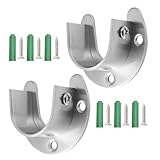 Schrankstangenhalter – Edelstahl, 32 mm, Kleiderstangen-Ende, 2 Stück, robuste...