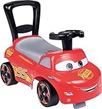 Smoby - Cars Auto - Rutscherfahrzeug - Kinderfahrzeug mit Staufach und Kippschutz, für drinnen und...