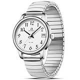 LN LENQIN Damen Uhren Damen Uhr Edelstahl Wasserdicht Uhren für Frauen Analog Quarz Armbanduhr...