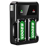 2 x 6200mWh Akku für Xbox One/Xbox Series X/Series S/Xbox One X/S Controller, 2.5 Stunden...