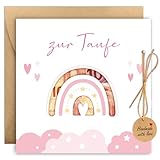 BOYATONG Geldgeschenke Verpackung Taufe Geschenk Mädchen, Geldgeschenk Taufe mit Umschlägen,...
