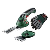 Bosch Akku-Grassschere/Heckenschere Set Isio (3,6 Volt, Messerlänge 12 cm, Messerabstand 8 mm, mit...