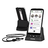 swissvoice - Smartphone S510-C + Verstärker-Funktion + Handykette + Zusatz-Ladegerät - Einfach zu...