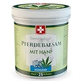 SwissMedicus Pferdebalsam mit Hanf - Kühlende Wirkung für Muskeln & Gelenke - mit 25 natürlichen...
