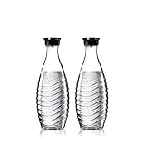 SodaStream DuoPack Glaskaraffe, Ersatzflaschen geeignet für die SodaStream Wassersprudler Crystal...