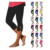 sonderangebote & restposten 3/4 Leggings Damen Sommer Sport Jogginghose High Waist Sporthose...