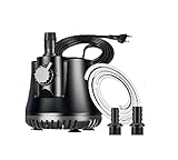 EFUTURETIME Aquarium Pumpe 40W 1500L/H Wasserpumpe Klein mit Schlauch Tauchpumpe Leise...