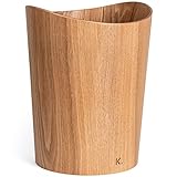 Kazai. Echtholz Papierkorb Börje | Holz Mülleimer für Büro, Kinderzimmer, Schlafzimmer u.m. | 9...