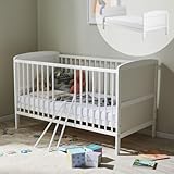 Babybett Kinderbett 70x140 Umbaubares Gitterbett höhenverstellbar & herausnehmbare Sprossen...