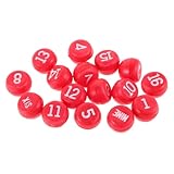 POPETPOP 16 Stück Billardwürfel Snookerkugeln Billardtisch Zubehör Billard Zahlenwürfel...