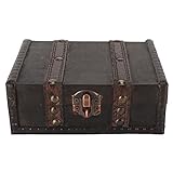 Otufan Vintage-Aufbewahrungsboxen, Holz-Aufbewahrungsbox im antiken Stil, Schmuck-Organizer für...