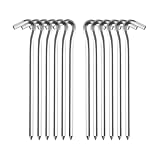 12 Stück Zeltheringe,heringe Zelt,Lange und robuste Erdnägel für Harte Böden und normalen,ideal...