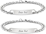 Personalisierte Partnerarmbänder Mit Gravur | Individuelles Namensarmband | Freundschaftsarmband...