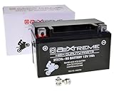 2EXTREME 12V 7Ah 2TX7A-4 Motorrad Batterie, wartungsfrei versiegelt und vorgeladen kompatibel mit...